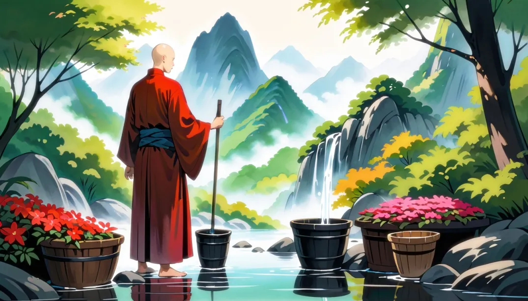 "The Hidden Spring: A Monk's Quest"