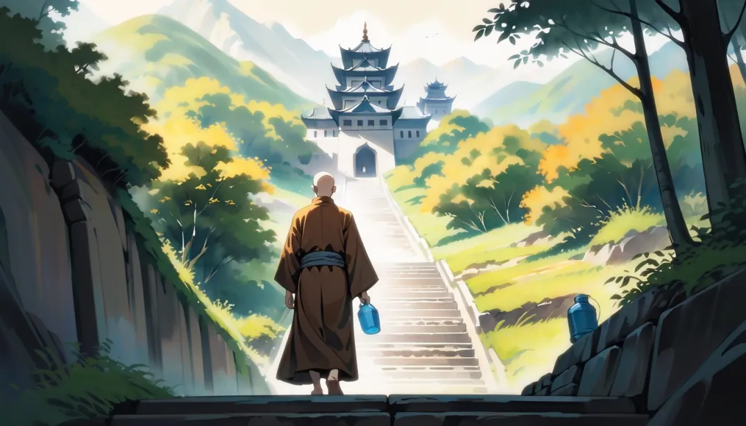 "The Hidden Spring: A Monk's Quest"