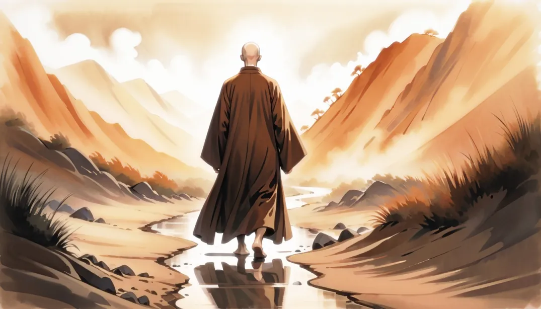 "The Hidden Spring: A Monk's Quest"