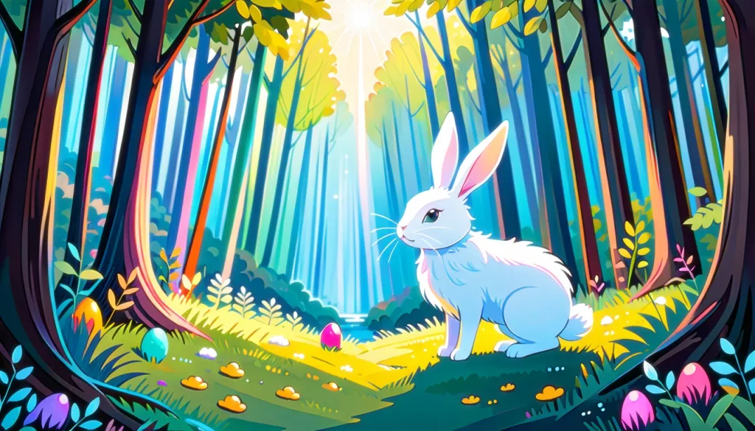 Fluffy Surprises: A Bunny's Gift of Joy