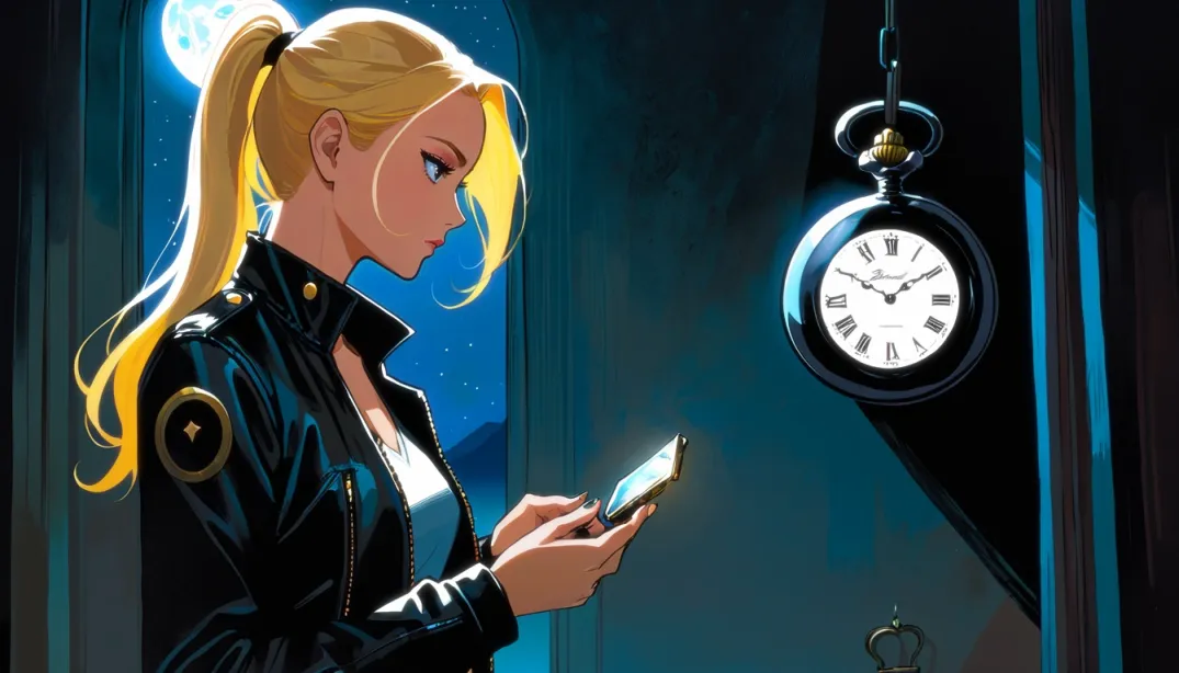 Radiant Transformation: A Time Traveler's Journey