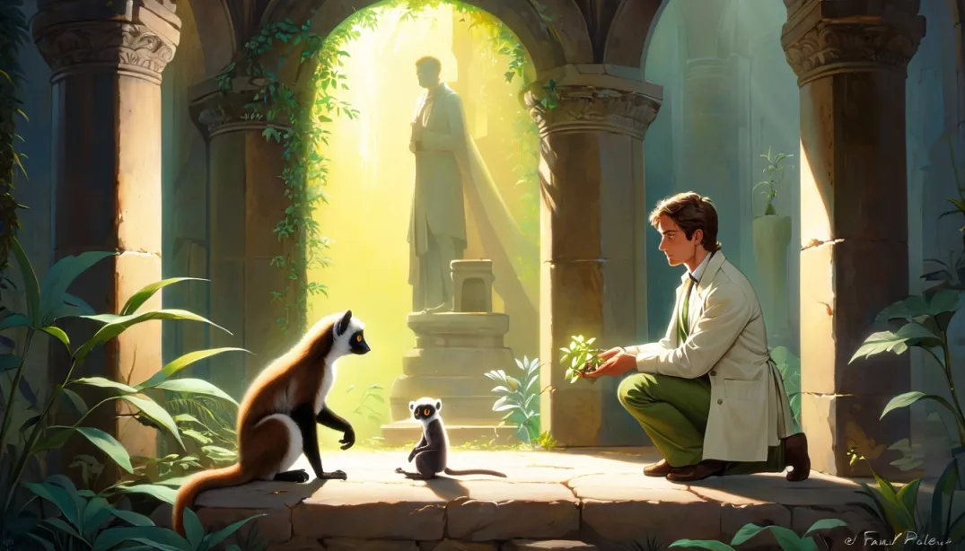 "Time's Redemption: A Botanist's Sacrifice"