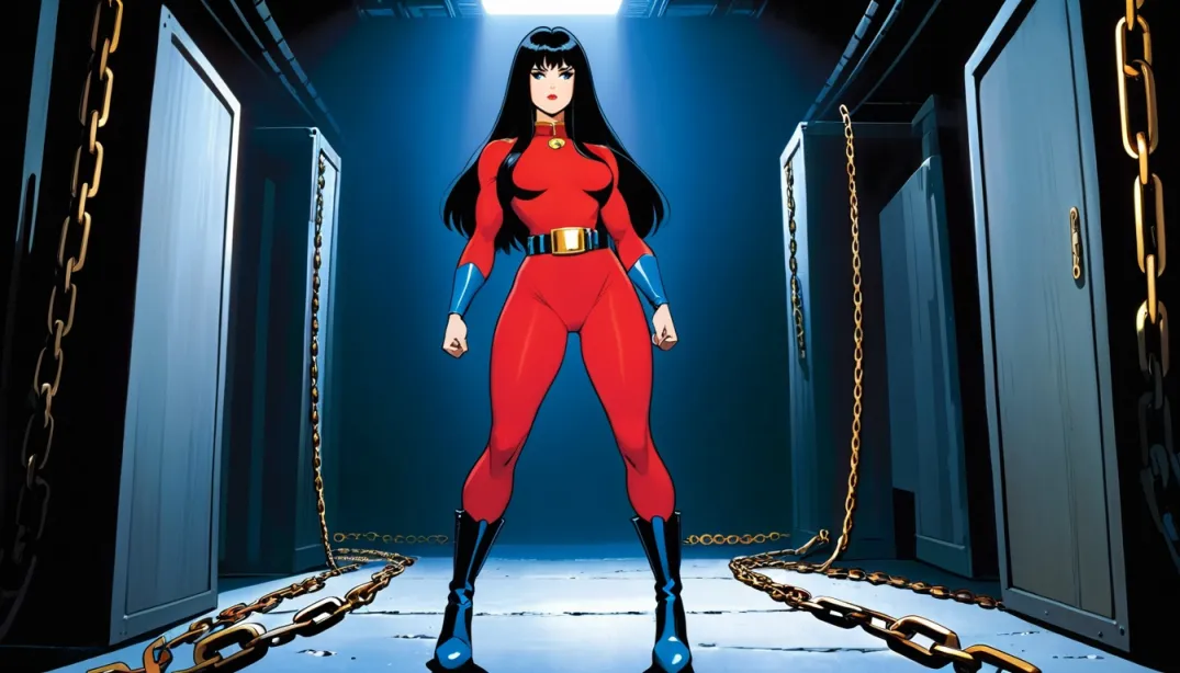 Captured: Wonder Woman's Defiant Struggle