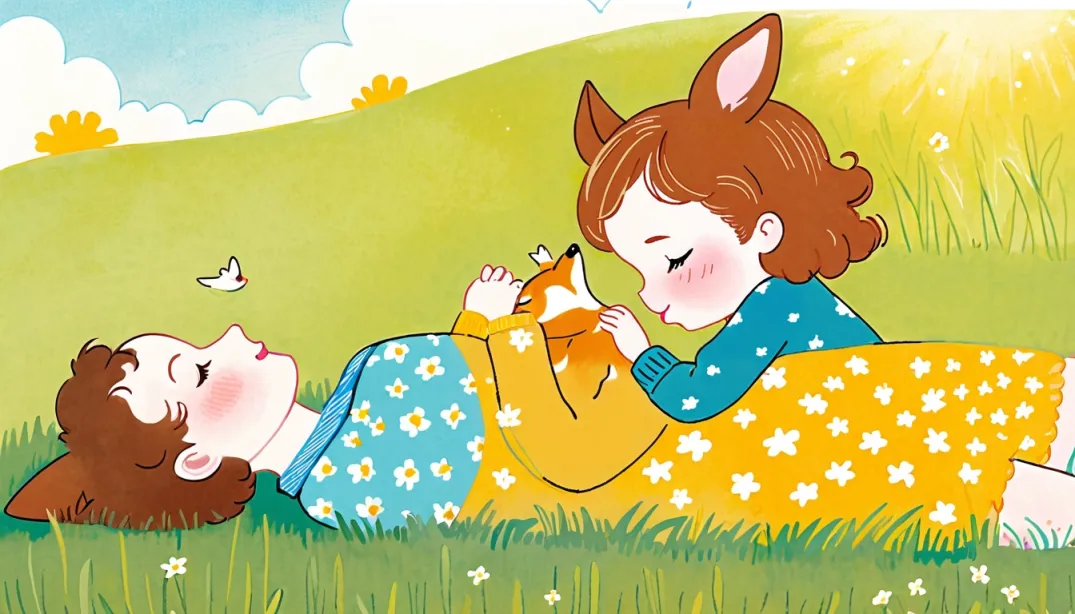 "Paws of Love: A Family's Playful Day"