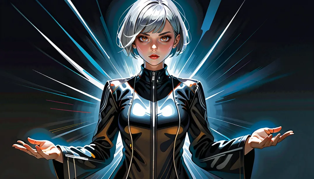"Metallic Rebellion: A Cyborg's Fight for Freedom"