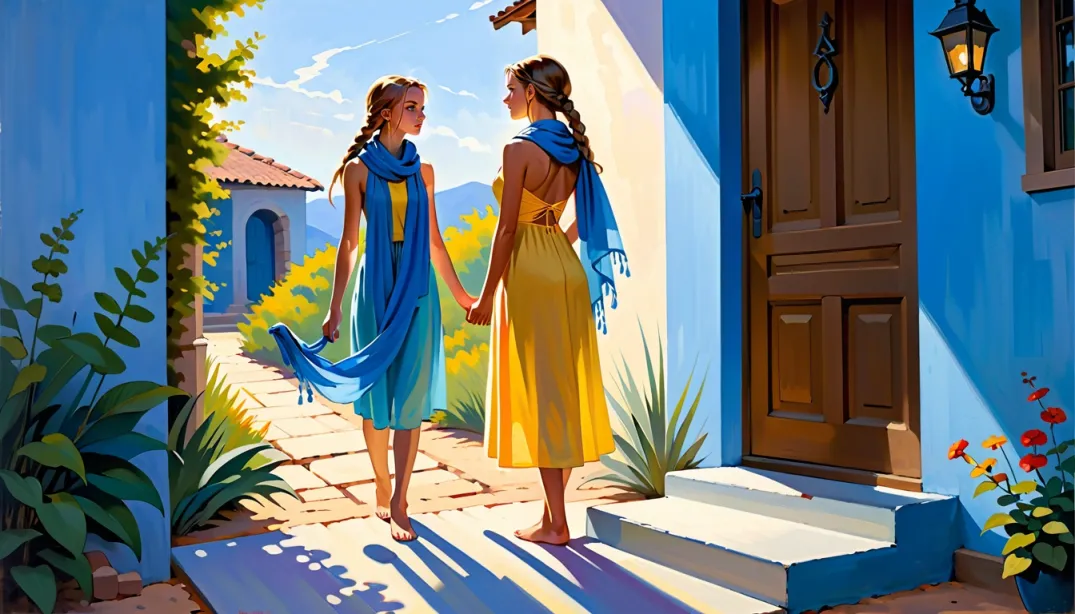 "Sunlit Joy: The Magic of Malaïka's Scarf"
