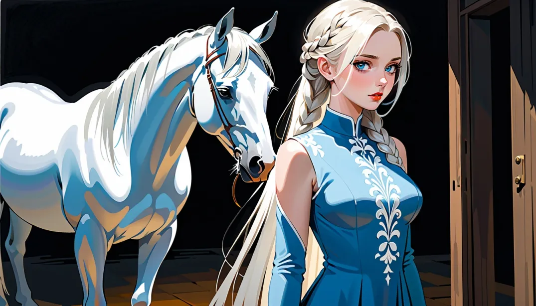 "Frozen Flames: The Ice Queen's Battle"