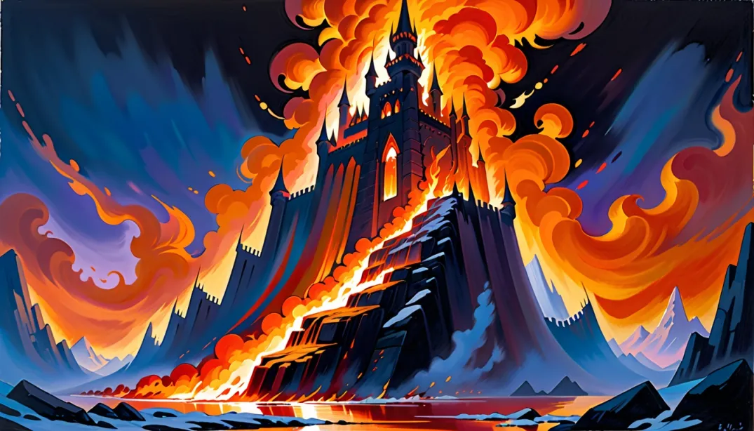 "Frozen Flames: The Ice Queen's Battle"