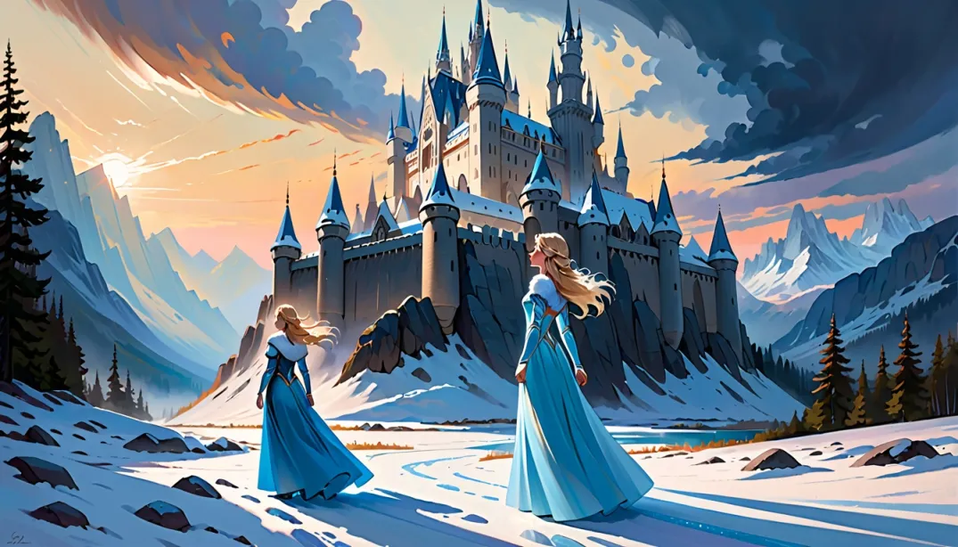 "Frozen Flames: The Ice Queen's Battle"