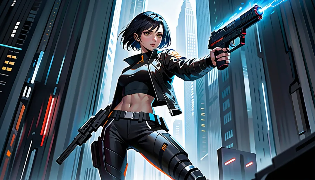 Cyberpunk Assassin's First Encounter