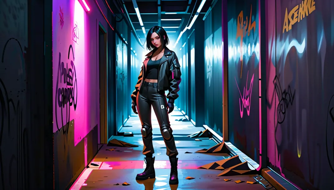 Cyberpunk Assassin's First Encounter