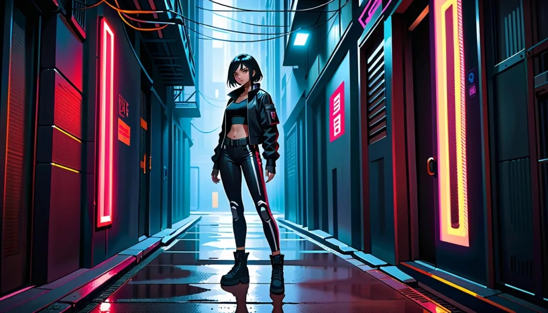 Cyberpunk Assassin's First Encounter