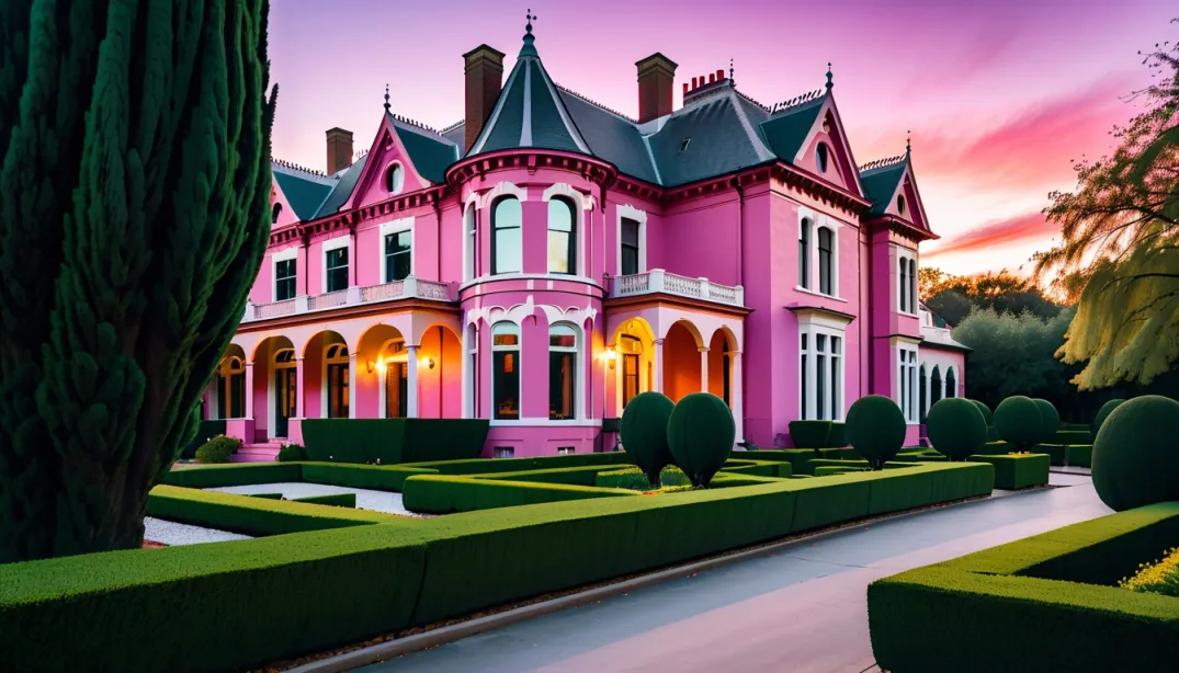 Addams Family in the Pink: A Colorful Chaos