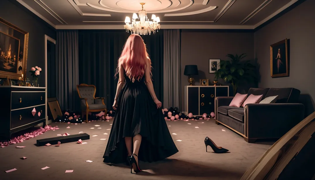 Addams Family in the Pink: A Colorful Chaos