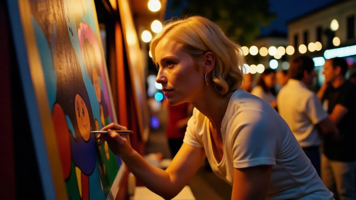 Urban Canvas of Hearts