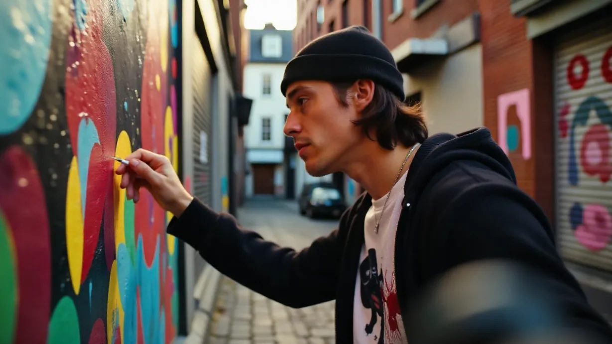 Urban Canvas of Hearts