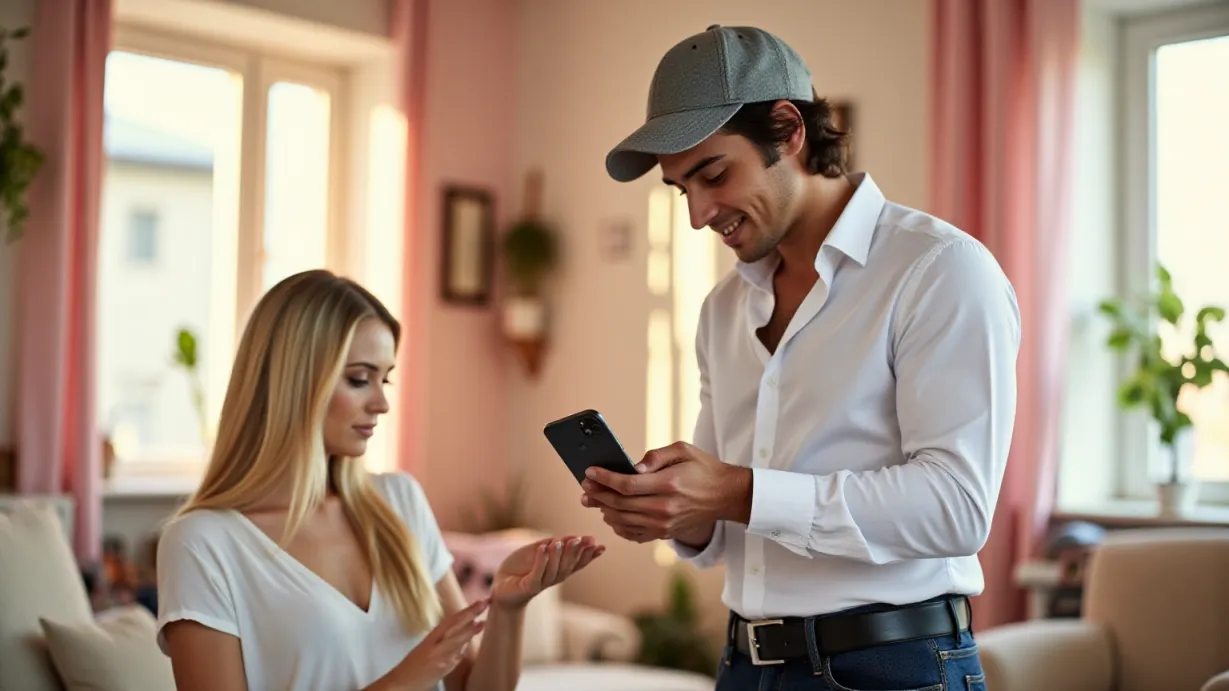 The Blonde Woman's Phone
