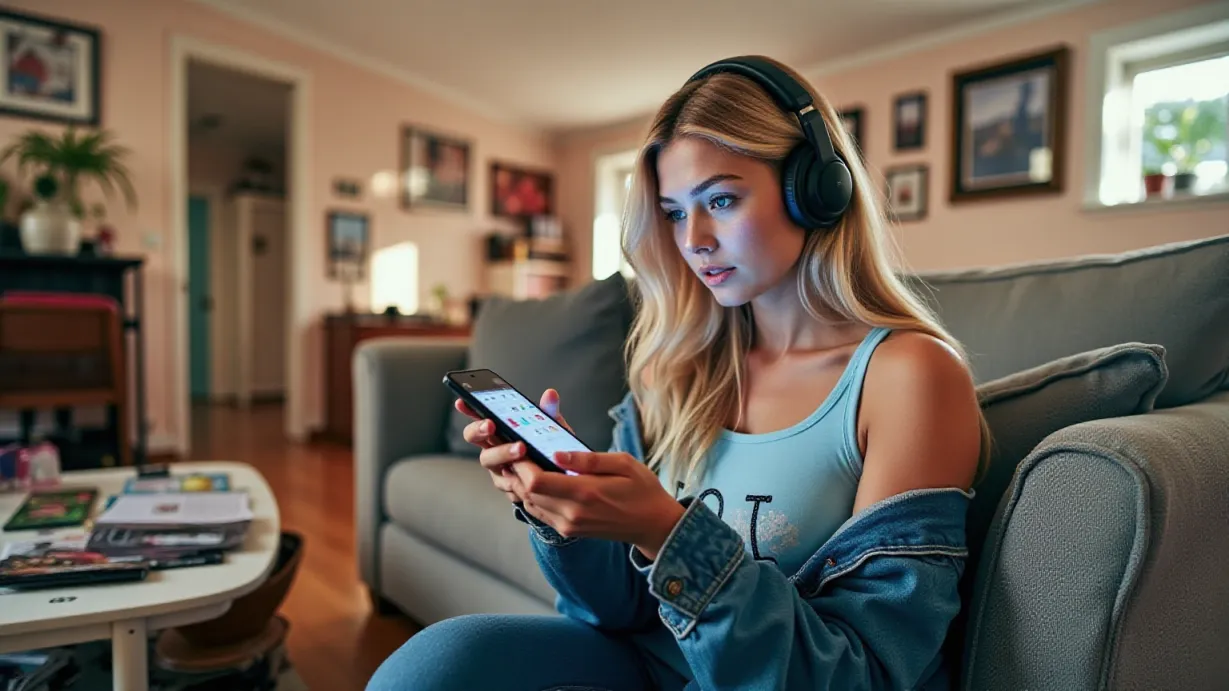 The Blonde Woman's Phone