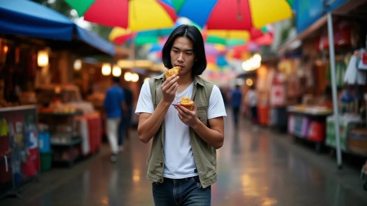 在火车站离开的女孩