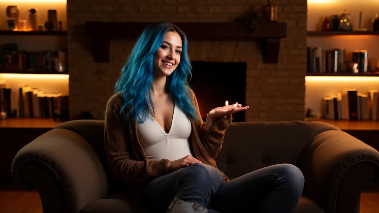 Blue Hair Seduction